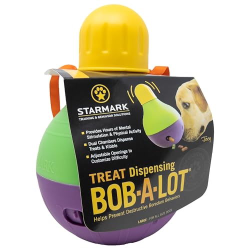 Starmark Treat Dispensing Bob-A-Lot Large Dog Interactive Feeder Toy - size: Large