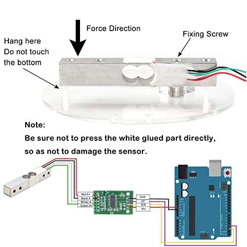 Load Cell 10kg loadcell Load Cells kit Load Cells Weight Sensor + HX711 A/D Weighing Sensor Module 2sets for DIY Kitchen Scale