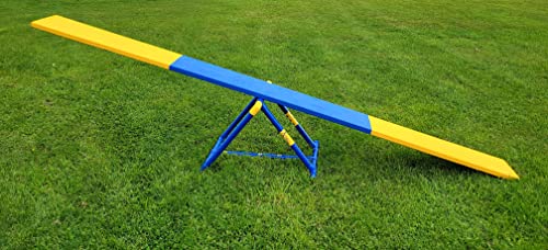 ActiveDogs Seesaw Base Dog Agility Equipment, Adjustable PVC