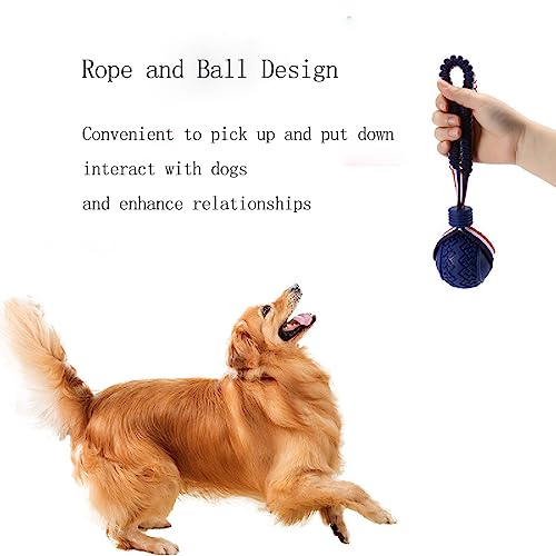 Dog Ball with Rope Toy,Ball on Rope Dog Chew Toys