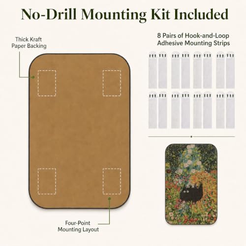 2 Pack Cat Wall Scratcher, Art Cat Scratching Board for Cats - color: Window & Garden