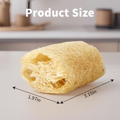 BESNEW 3 PCS Rabbit Chew Toys,100% Natural Loofah Without Additives,Bunny Chew Toys for Teeth,Fiber-Rich Rabbit Treats for Bunny Chinchilla Dogs - style: 3 ps