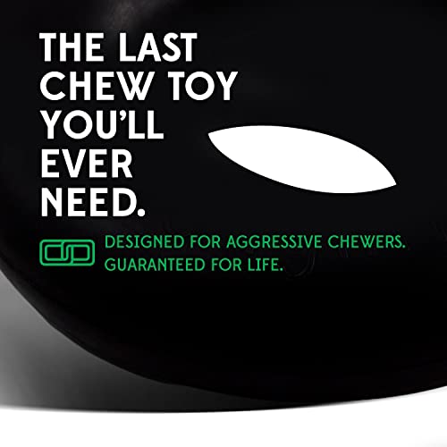 Goughnuts — Dog Toys for Aggressive Chewers | Virtually Indestructible Dog Toys for Large Breeds Such as Pit Bulls | Heavy Duty Dog Toy | Black - color: Toughest HD Pro 50, size: Large, 60-120 Lbs (Maxx Size)