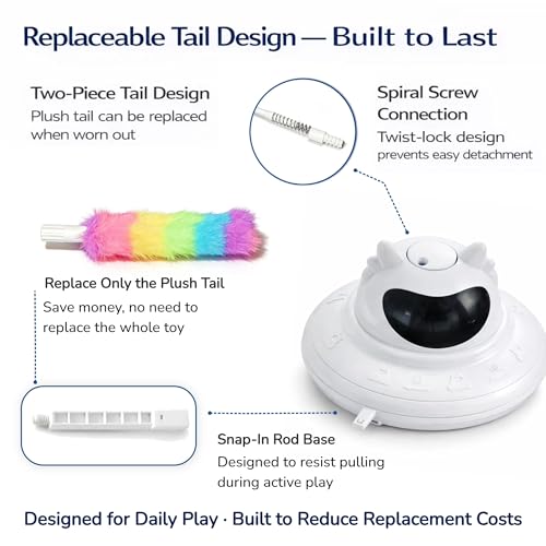 Interactive Cat Toy for Indoor Cats, 3-in-1 Automatic Tunnel Kitten Toy - color: Blue