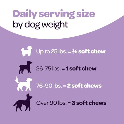 Calming Chews for Dogs | Herbal Dog Calming Chews for Anxiety from Normal and Occasional Stressors Including Separation Storms Grooming & Travel | NASC Certified & Made in The USA | 90 Count - size: 90 Count