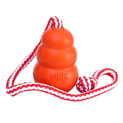 KONG Aqua Floating Fetch Toy, Natural Rubber, Orange, for Medium Dogs - size: Medium (Pack of 1)