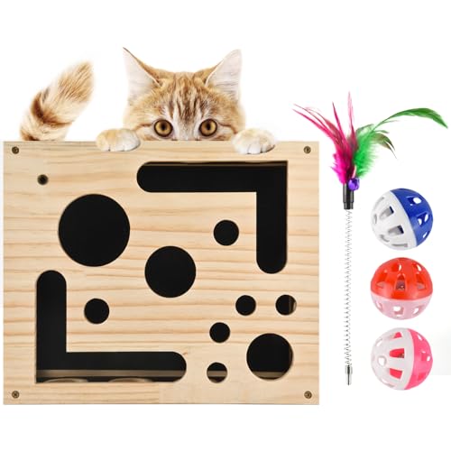 Cat Scratch Puzzle Enrichment Box,Cat Nail File Enrichment Box Sandpaper
