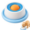 Dog Lick Bowl with Rolling Ball,Lick Bowl for Dogs for Wet Food,Yogurt,Bone Broth&Peanut Butter.Non-Slip Rolling Ball Dog Lick Bowl,Slow Feeder Dog Bowl Enrichment Toy for Dogs&Cats(Blue)