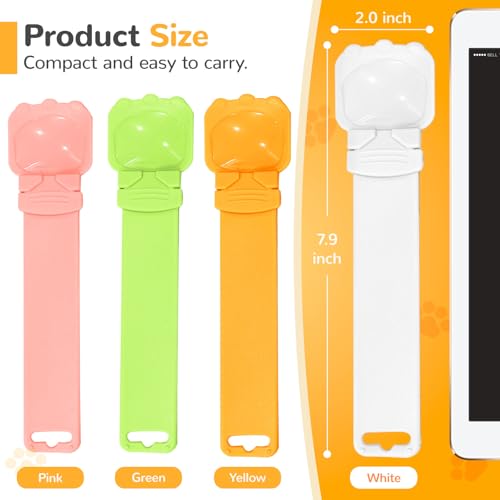 BAEJMJK 4pcs Cat Strip Feeder Sliding Pet Cat Treat Spoon Squeeze Lickable Treat Feeding Dispenser for Cats Liquid Snack and Wet Food - color: 4pcs spoons