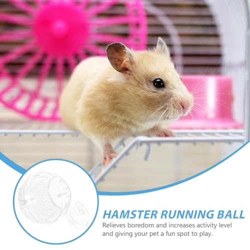 ULTECHNOVO Chinchilla Mini Toy Running Ball for Hamster Rat Running Wheel Exercise Ball Dwarf Hamster ning Small Pet About Toys Small Pet ning Cage Guinea Pig - size: 1pcs