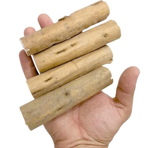 5514 Bark Sola Logs, 4 Pk - Natural Wood Bird Shredding Foot Toys with Bark - color: Sola Logs with Bark, size: Pack 4