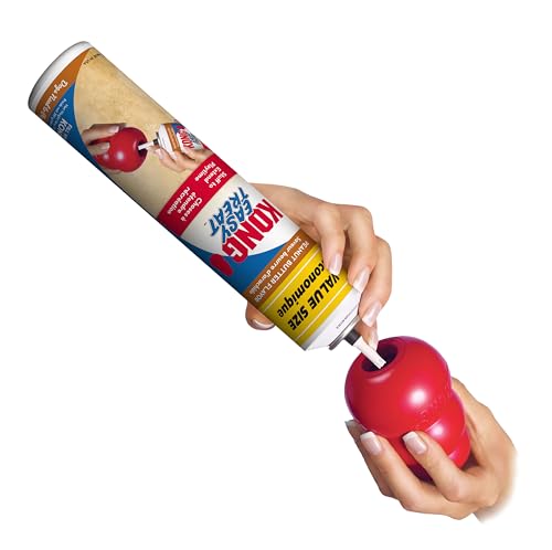 KONG Classic Toy and Easy Treat Peanut Butter Spray, 14 oz, Small Dogs