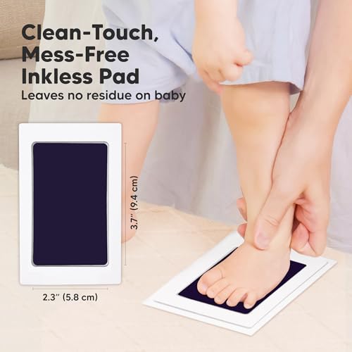 4pk Inkless Baby Hand and Footprint Kit, Mess Free Ink Pads (Twilight, R) - color: Twilight, size: 4-Pack, Regular 2.3" x 3.7"
