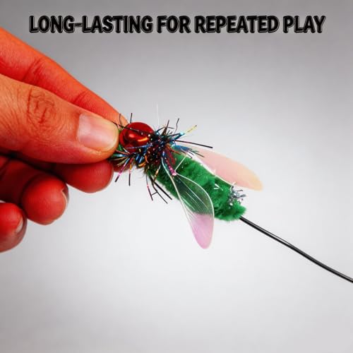 4 PCS Simulation Insect Cat Toy Attachments