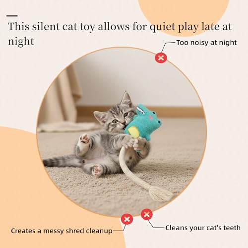 Catnip Toys for Cats, 5 Pack Interactive Cat Toy Set - color: 5Pack-Fish