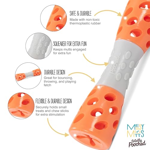 Messy Mutts Totally Pooched Toss n Stuff Hourglass, 7 Inch, Orange - color: Orange