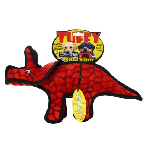 TUFFY®5 Pack Jr Duck, Microfiber Duck, Triceratops, Toucan & Piggy Dog Toys - color: 5PK Multi-Color Duck, Triceratops, Toucan, Piggy