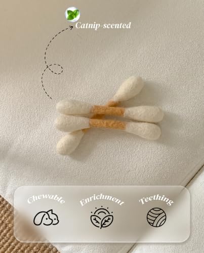 Swabs Cat Toys with Catnip, Cat Toys for Indoor Cats, 3Pcs - size: 3 Packs