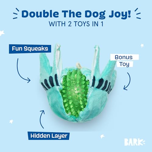 BarkBox Lady Liberty Ball 2-in-1 Interactive Plush Dog Toy - color: Liberty Ball