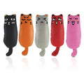 Soft Indoor Cat Toys Self Play Interactive Pillows Catnip Filled 5PCS Plush Kitten Teething Set Cute Kitty Chew Bite Resistant Cartoon Mouse Pet Supplies Gifts