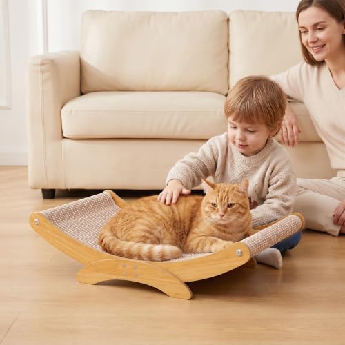 Extra-Larger Sisal Cat Scratcher Bed, Furniture Protector for Indoor Cats - size: Extra Large