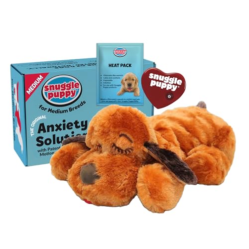 Snuggle Puppy Heartbeat Toy, Calming Comfort, Medium Breeds - Brown - color: Brown