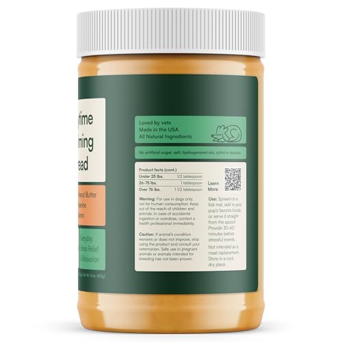 Reggie Calming Peanut Butter for Dogs, 100% Natural Dog Peanut Butter with Melatonin & L-Theanine, Lick Mat Spread for Short-Term Dog Anxiety Relief, Made in USA 16oz - size: 1PK - 16oz