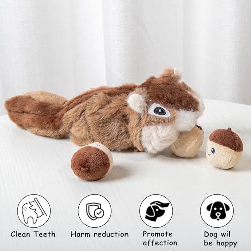 Hollypet Squeaky Hide and Seek Dog Toys for Small and Medium, Pine Cone - style: Pine Cone