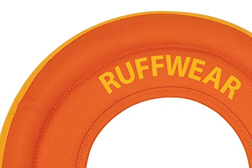 Ruffwear, Hydro Plane Flying Disc Dog Toy, Biolumin Blue, 12", Large