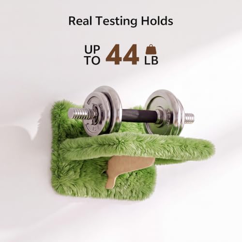 16-in-1 Cat Wall Shelves, Cat Furniture w/Tunnel & Bridge, Green - color: Green, size: 16-in-1