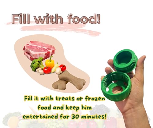 Avellana, Long Lasting, Interactive Dog Toy, Food Grade, Silicone Dog Toy for Large Dogs Puppy Ball Shape.