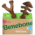 Benebone 2-pack Fishbone/Wishbone Durable Dog Chew Toys, Dog Bones, Small - size: Small, style: Fishbone/Wishbone