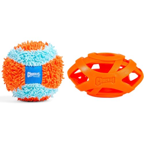 Chuckit! Indoor Fetch Ball and Air Fetch Football Dog Toy Bundle