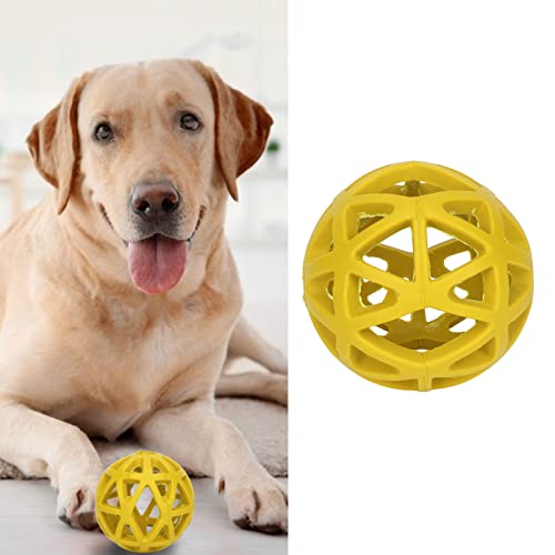 Asixxsix Hollow Dog Ball, Rubber Dog Toy Puzzle Ball Bite Dog Hollow Ball Toy Fun Interactive Chewing Pet Toy Ball, Lightweight and Portable Pet Toy for Dogs Cats Pets (L) - size: L