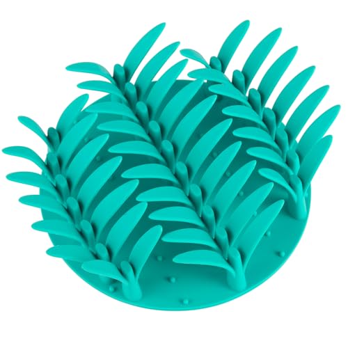 PEGGY11 Grass-Shaped Silicone Slow Feeder Insert for Dog Bowl - size: 6.38'' x 6.38''