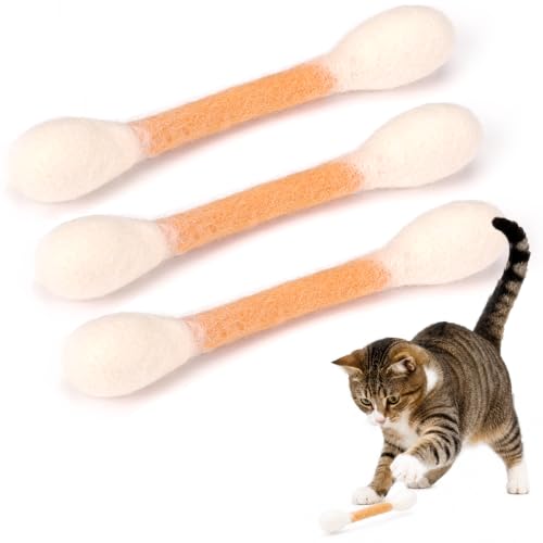 Swabs Cat Toys with Catnip, Cat Toys for Indoor Cats, 3Pcs - size: 3 Packs