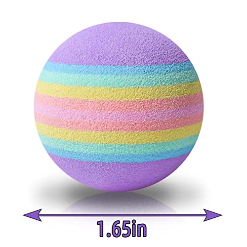 12 Pack Foam Cat Soccer Balls - Soft, Quiet, Interactive Toys for Kitten, Dog, Puppy - Indoor Activity Play, Chase, Training, Chewing