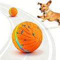 Interactive Dog Ball Toy, 3 Play Modes Smart Moving Bouncing Dogs Ball - color: Orange