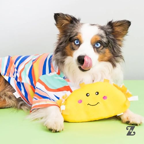 ZippyPaws NomNomz Dog Squeaky Toys to Keep Them Busy, Pet Products - Taco - color: Taco