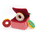 ZippyPaws Burrow Christmas Dog Toy - Plush Squeaky Holiday Dog Gifts for Small & Medium Puppy Dogs, Interactive Hide & Seek Stocking Stuffers for Pets - Xmas Donutz Box - size: Christmas, style: Donutz Box