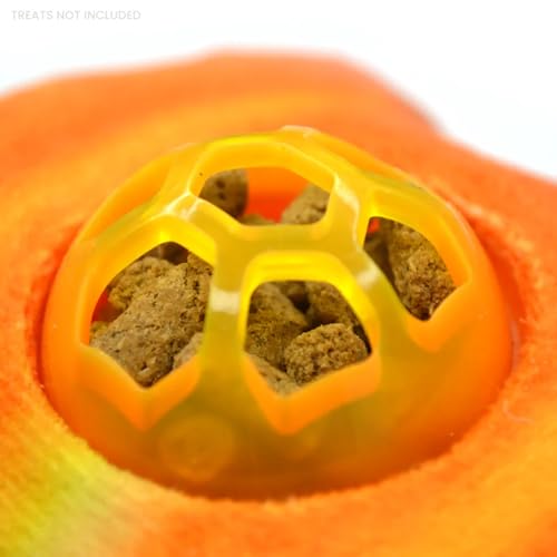 Meowijuana Knock 'n' Nibble Fall Pumpkin Treat-Dispensing Cat Toy - color: Pumpkin