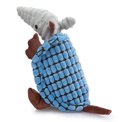 Hollypet Armadillo Squeaky Puppy Dog Toys for Small Medium Dogs, 8" - color: Sea Foam, size: 8 IN