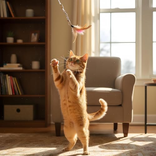 5 Pcs Replacement Strings for Cat Wand Toy,