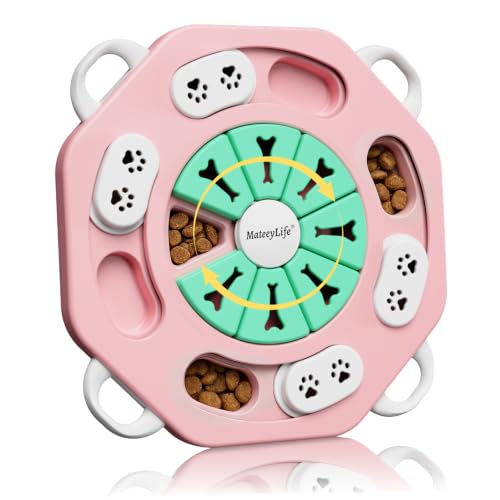 MateeyLife Dog Puzzle Toy for Smart Dogs, Puppy Enrichment Toys (L2, Pink) - color: L2, Pink