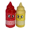 Bite Force Dog Toy - Drizzle & Dollop Squeaky 2 Pack Dog Toys Kevlar-Reinforced for Aggressive Chewers- red and Yellow. - color: Regular - Drizzle & Dollop