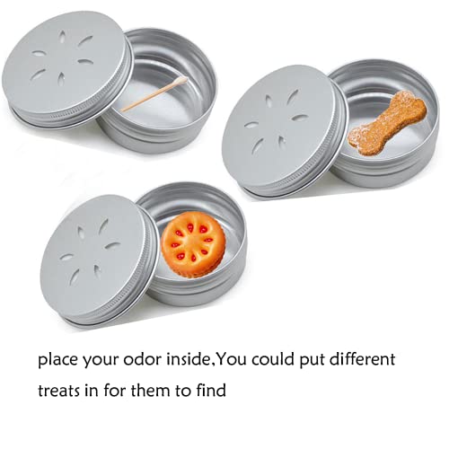 CHENGXINWENHUA Dog skent Work tins 6 Pack，Dog Scent Training Box，Dog Nose Work containers (6pc L+6pc S)