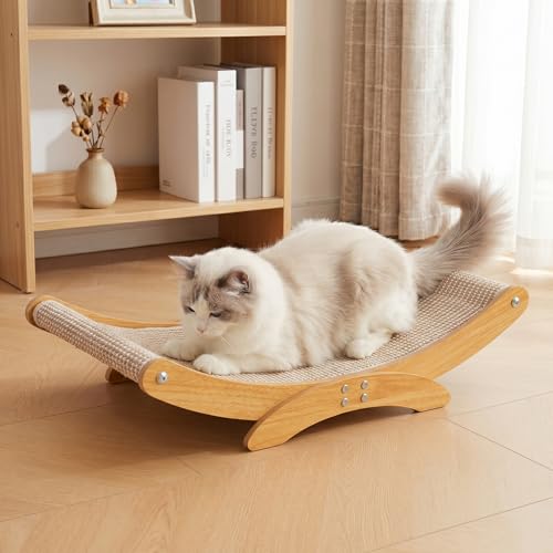 Extra-Larger Sisal Cat Scratcher Bed, Furniture Protector for Indoor Cats - size: Extra Large