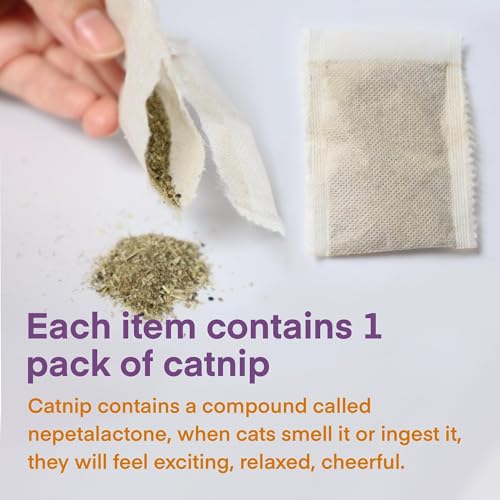 Kitten Teething Toys for Indoor Cats, Catnip Cat Chew Rope 3 Pack - size: Small 3 Pack