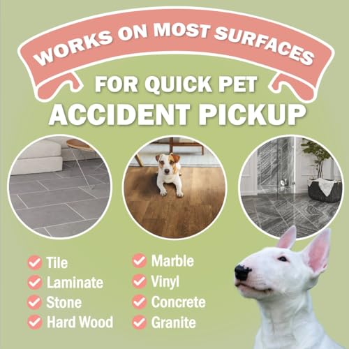 Sprinkle & Sweep: Pet Mess & Odor Cleanup - 15oz Bag - Dog Accident & Mess Clumping Powder, Remove Pee-Poop-Vomit from Hard Surfaces, Ultra-Absorbent - style: 15 Ounce (Pack of 1)