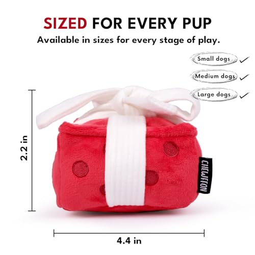 CHEWFFON Gift Box Snuffle Dog Toy, Interactive Treat Hiding Puzzle Toy - style: Gift Box